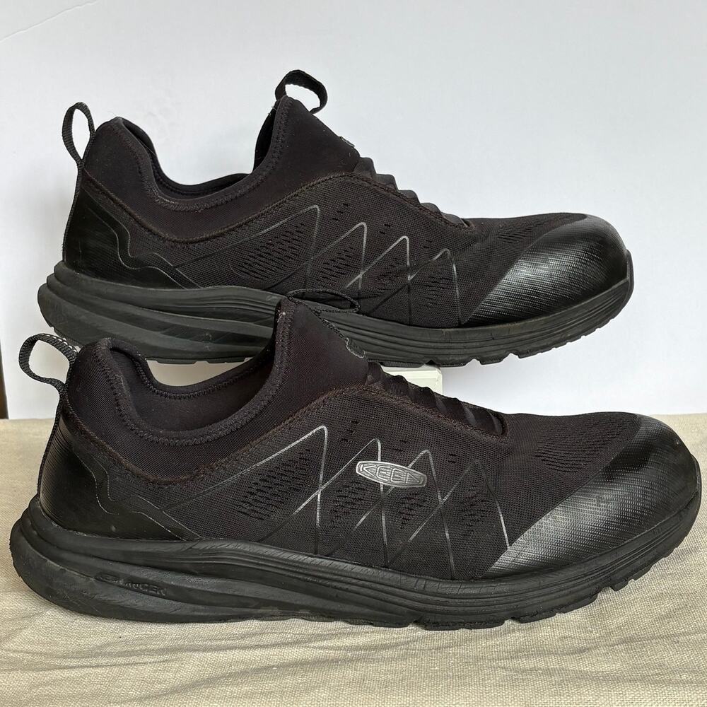 KEEN Utility Kenton ESD Work Shoes Carbon Toe Black Men's 14 EE Wide SD35 - Picture 1 of 10